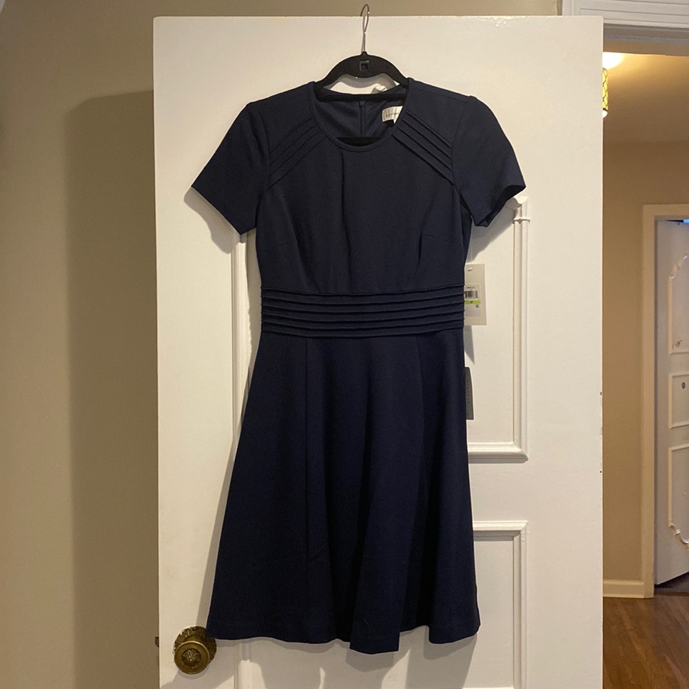 Harper Rose navy fit and flare dress